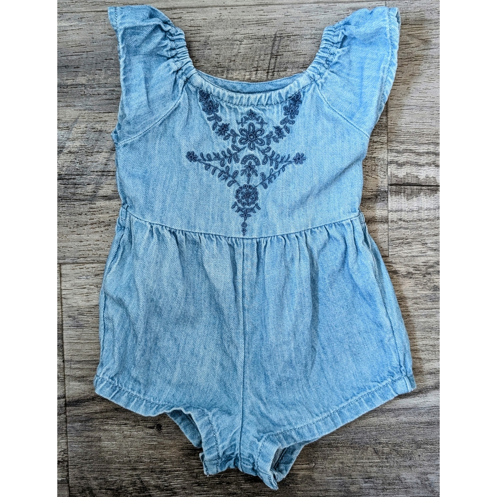 Blue Denim Kids Romper